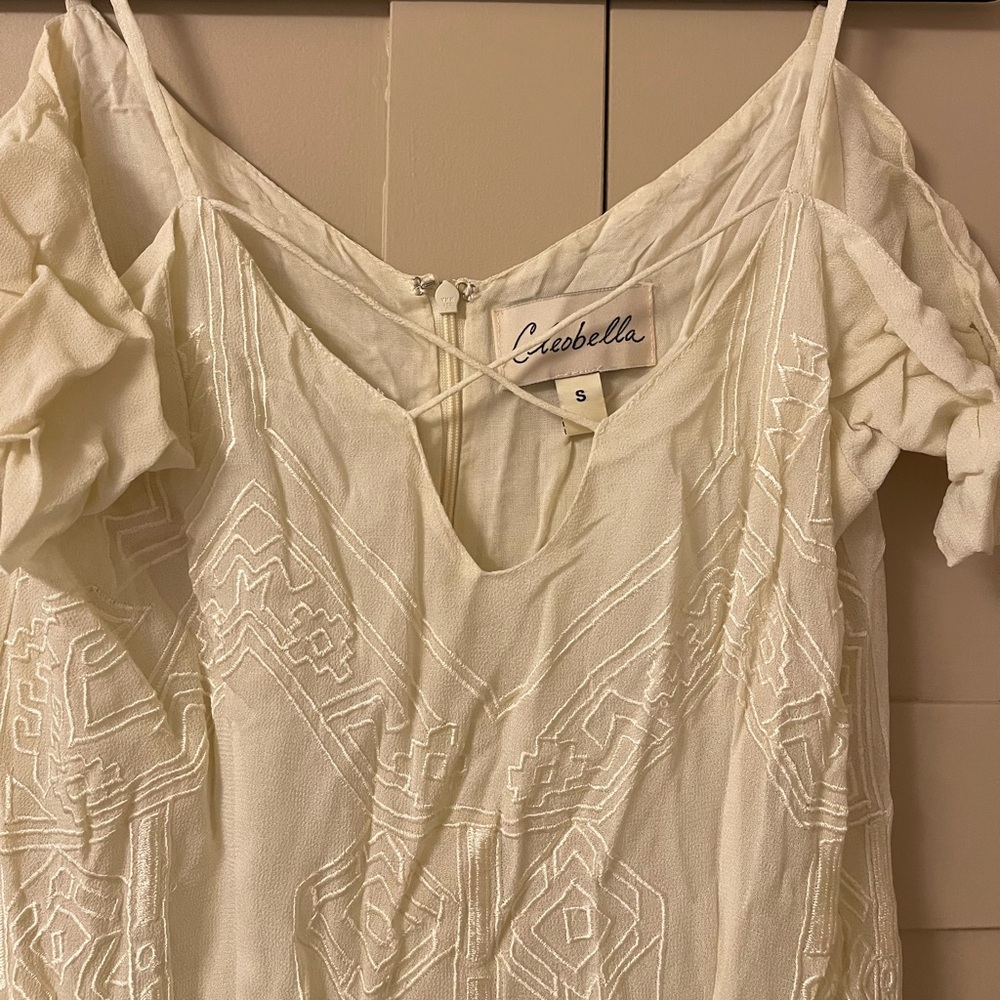 Cleobella stunning white tribal dress